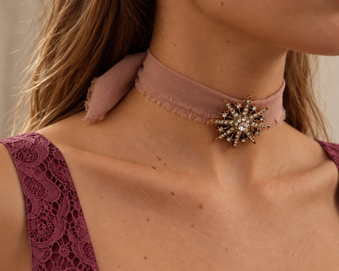Choker Sunburst Vintage