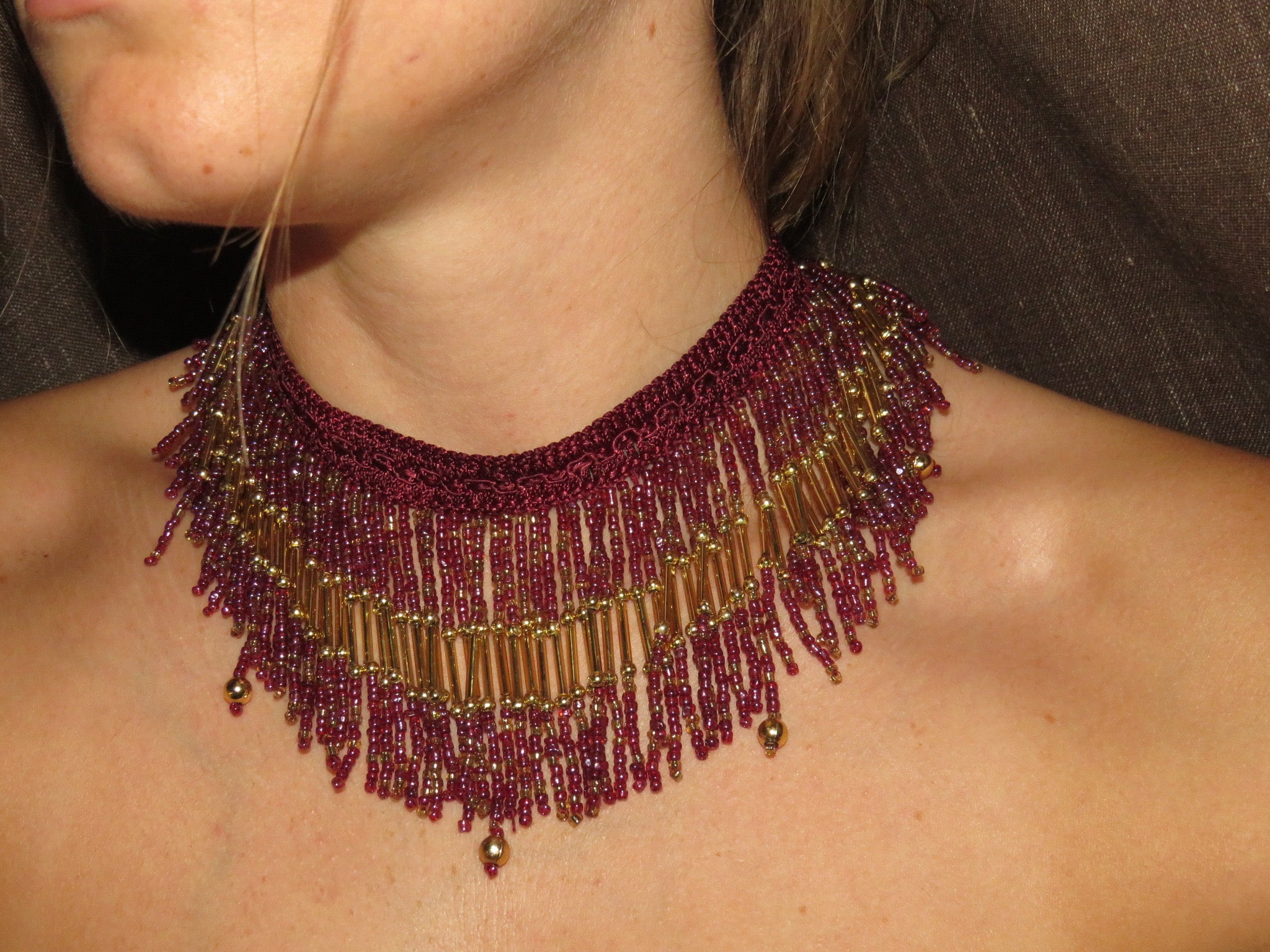 Choker Rubí