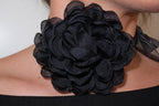 Choker Flor Negra