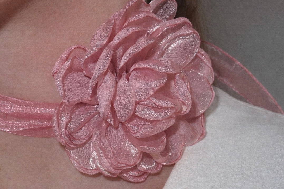 Choker Flor Rosa