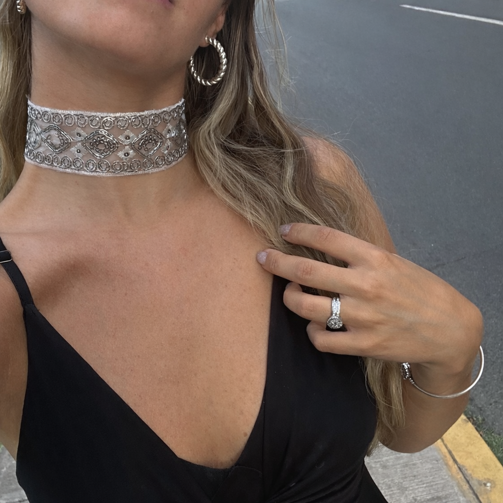 Choker Orquídea