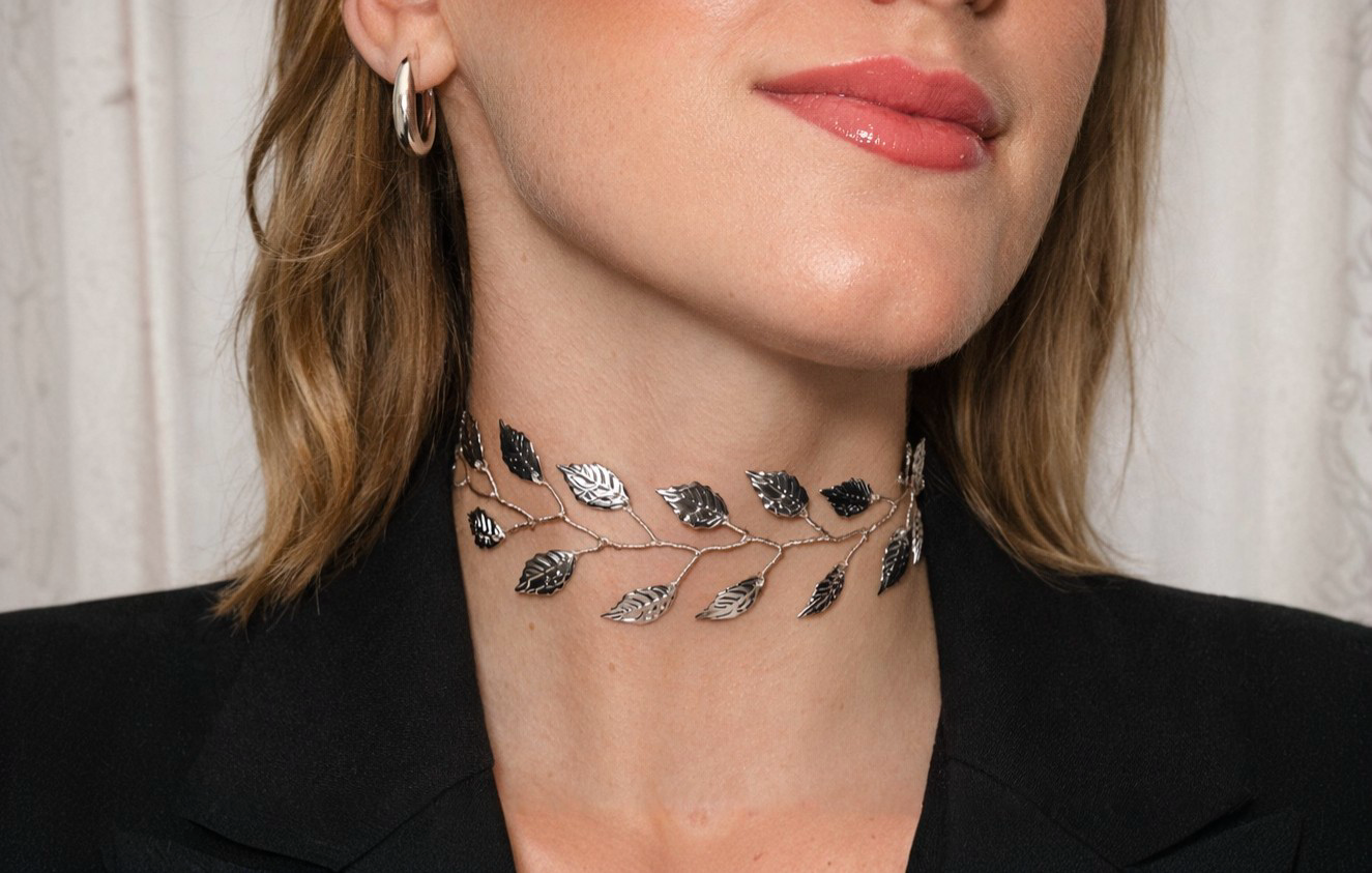 Choker Dafne Plateado