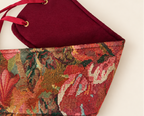 Fajín Reversible Floral  - Granate