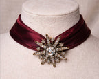 Choker Satén Sol