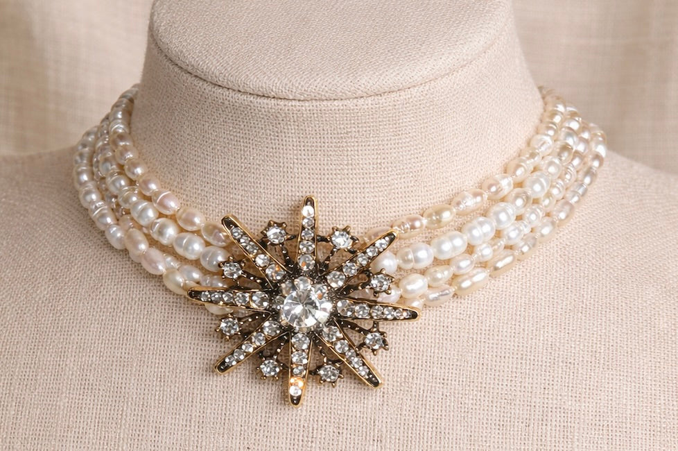 Collar Perlas Sol