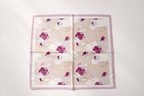 Pañuelo satinado estampado rosa