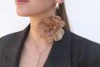 Choker Flor Organza