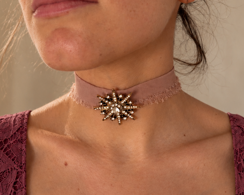 Choker Sunburst Vintage