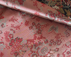 Fajín Jacquard Reversible Flores - Negro y Rojo