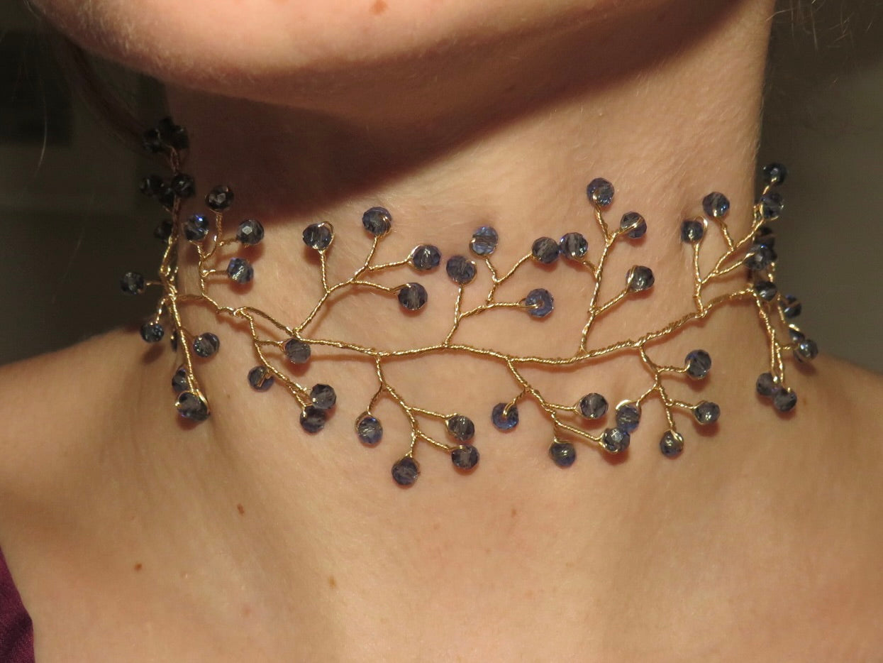 Choker Ramia Azul