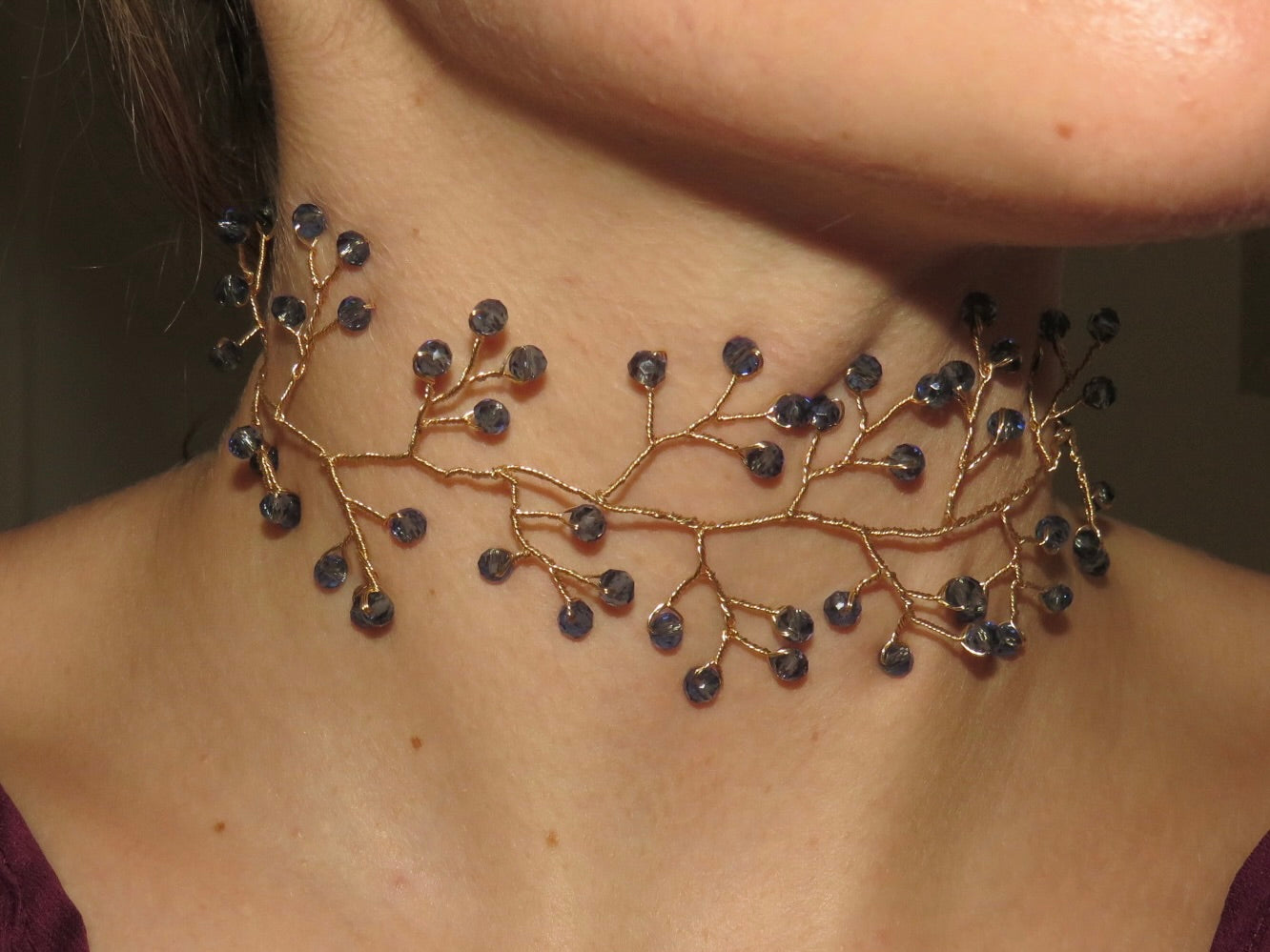 Choker Ramia Azul