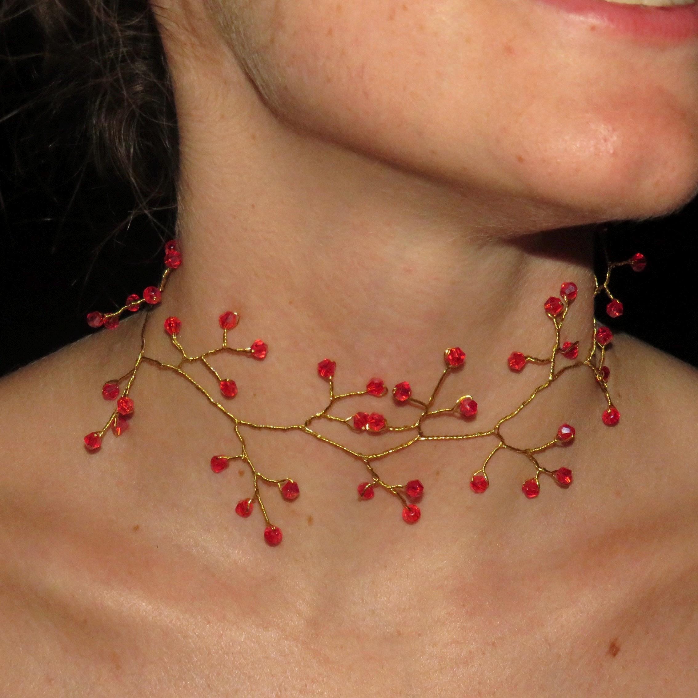 Choker Ramia Rojo