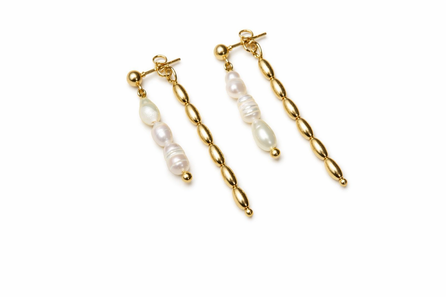 Pendientes Perlas Line