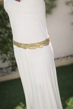 Cinturón espejos Solène dorado
