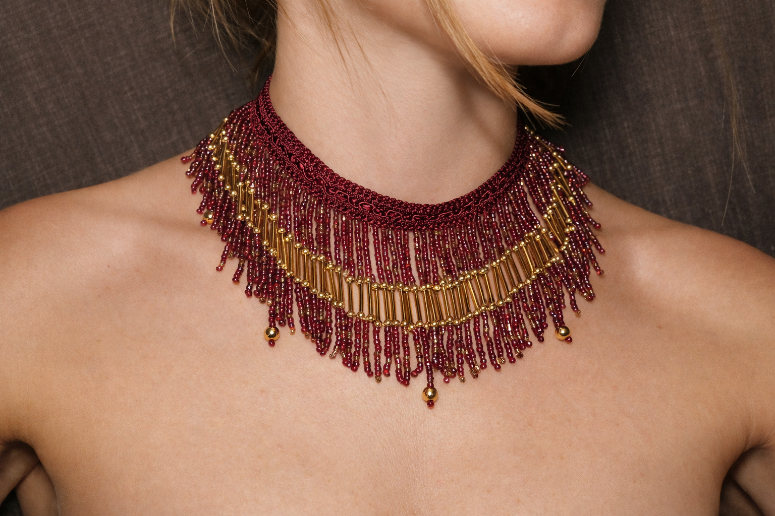 Choker Rubí